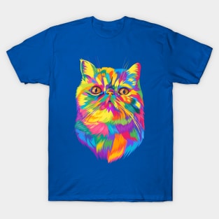 Colorful cute cat rainbow T-Shirt